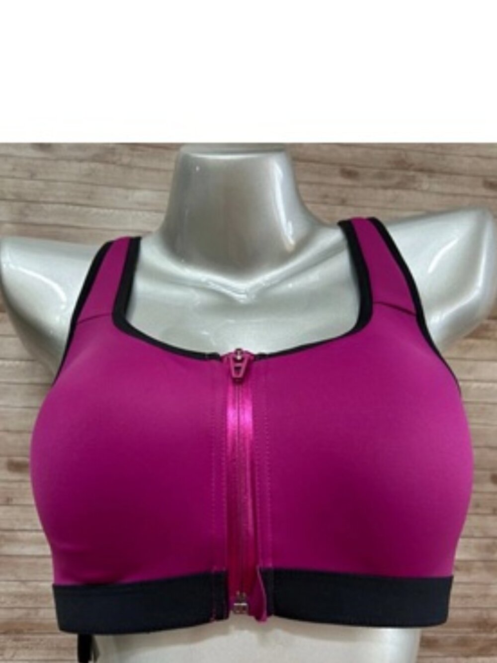 Nwt Victorias Secret Knockout High Impact Front Close Sport Bra Purple Black 34D